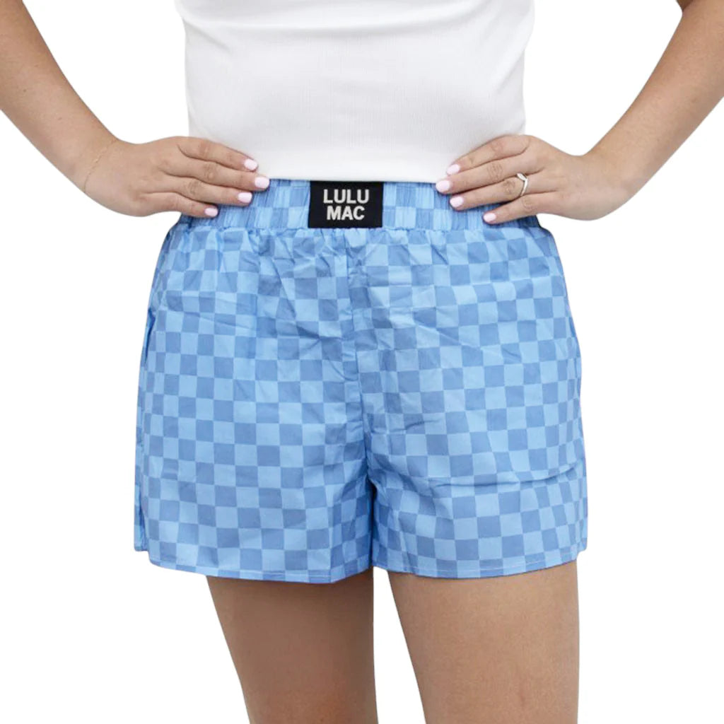 Boxer Short - Blue/ Blue Checker