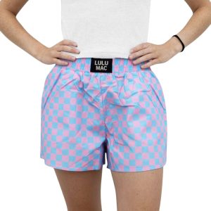 Boxer Short - Blue/Pink Checker