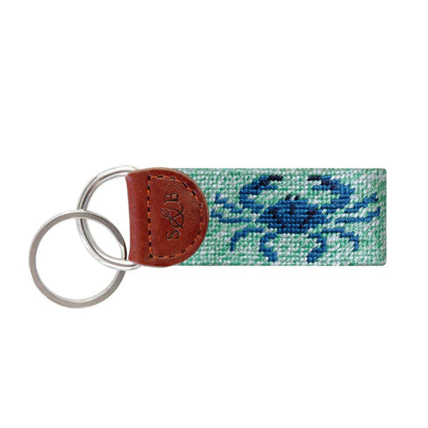 Blue Crab Key Fob - Heathered Mint
