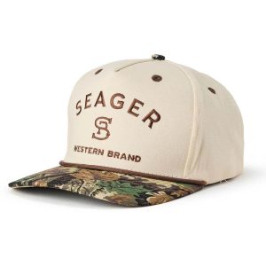Branded Snapback Cream & Camo