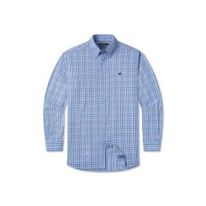 Blount Performance Dress Shirt - Royal/Mint
