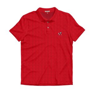 The Classic City Pattern Performance Polo - Standing Dawg