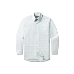 Dyer Performance Gingham Dress Shirt - Light Blue/Mint