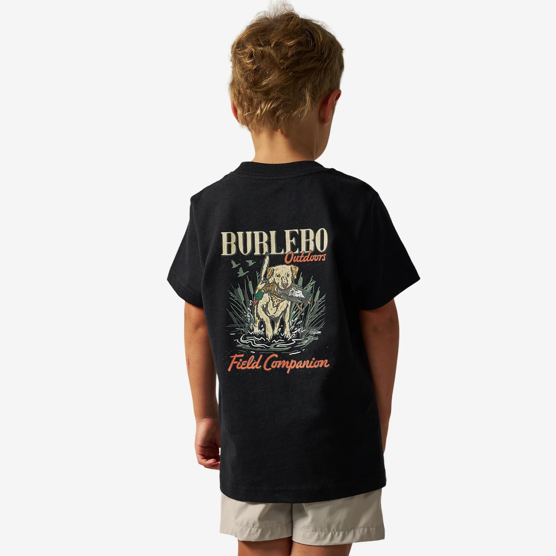 Youth Short Sleeve Tee - Field Companion - Black