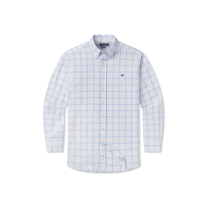 Odessa Performance Dress- White/Light Blue