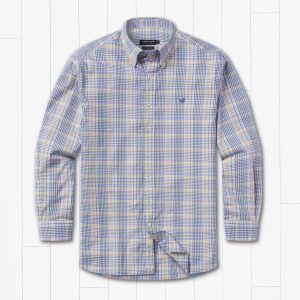 Shores Windowpane Performance - Blue/Khaki