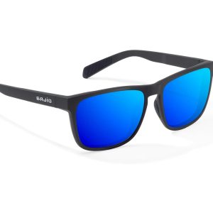 Calda Black Matte with Blue Mirror Glass Lenses
