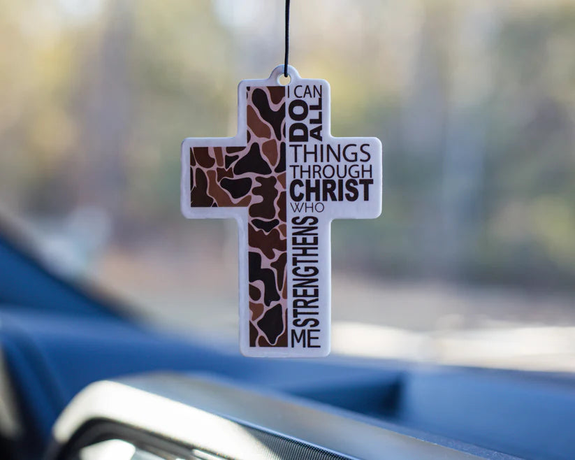 Wooden Cross - air freshener
