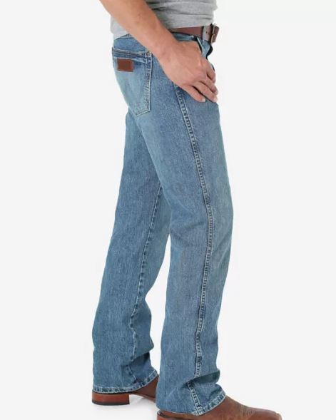 Wrangler Retro Premium Slim Fit Bootcut Jean - Worn - Image 3