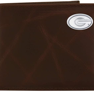 Wrinkle Leather Bifold Wallet - Georgia Concho