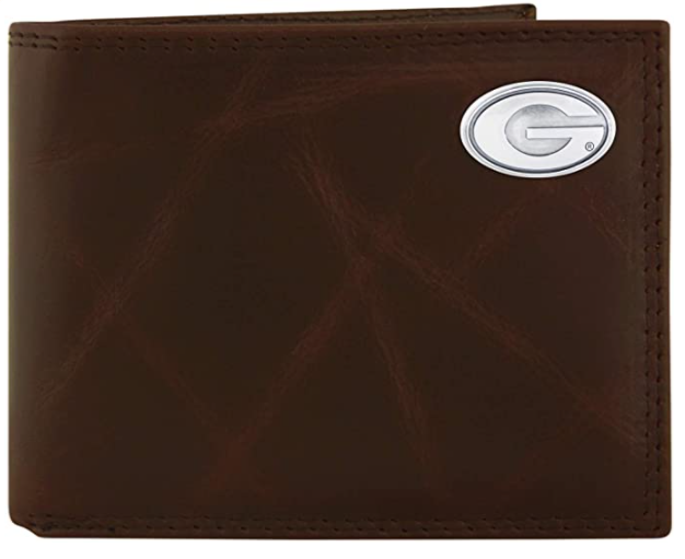 Wrinkle Leather Bifold Wallet - Georgia Concho