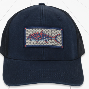 Fish Tile Trucker Navy