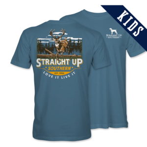 Buck Run Kids T-Shirt – Straight Up Southern | Blue