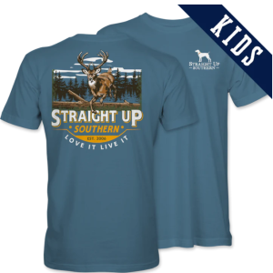 Buck Run Kids T-Shirt – Straight Up Southern | Blue