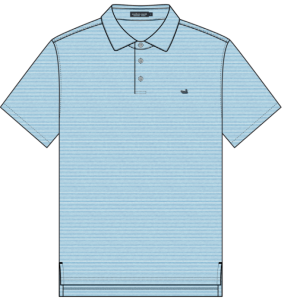 Amagansett Relaxed Polo - Stripe - French Blue