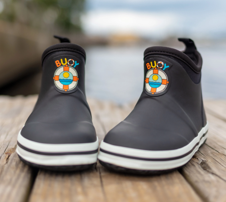 Kids Black Buoy Boots