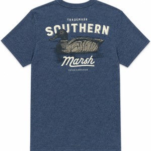 SEAWASH™ Tee - Vintage Duck Decoy - In Position - Washed Navy