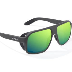Cocho Graphite Matte Black with Green Mirror Glass Lenses