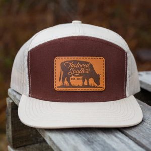 Cow Leather Patch Trucker - Tan/Brown