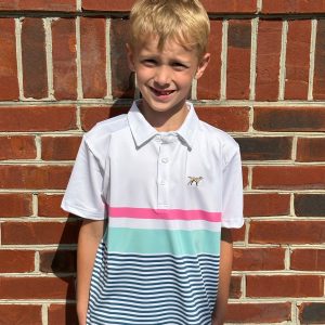 Youth Bogey Polo - White