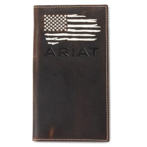 Distressed American Flag Rodeo Wallet