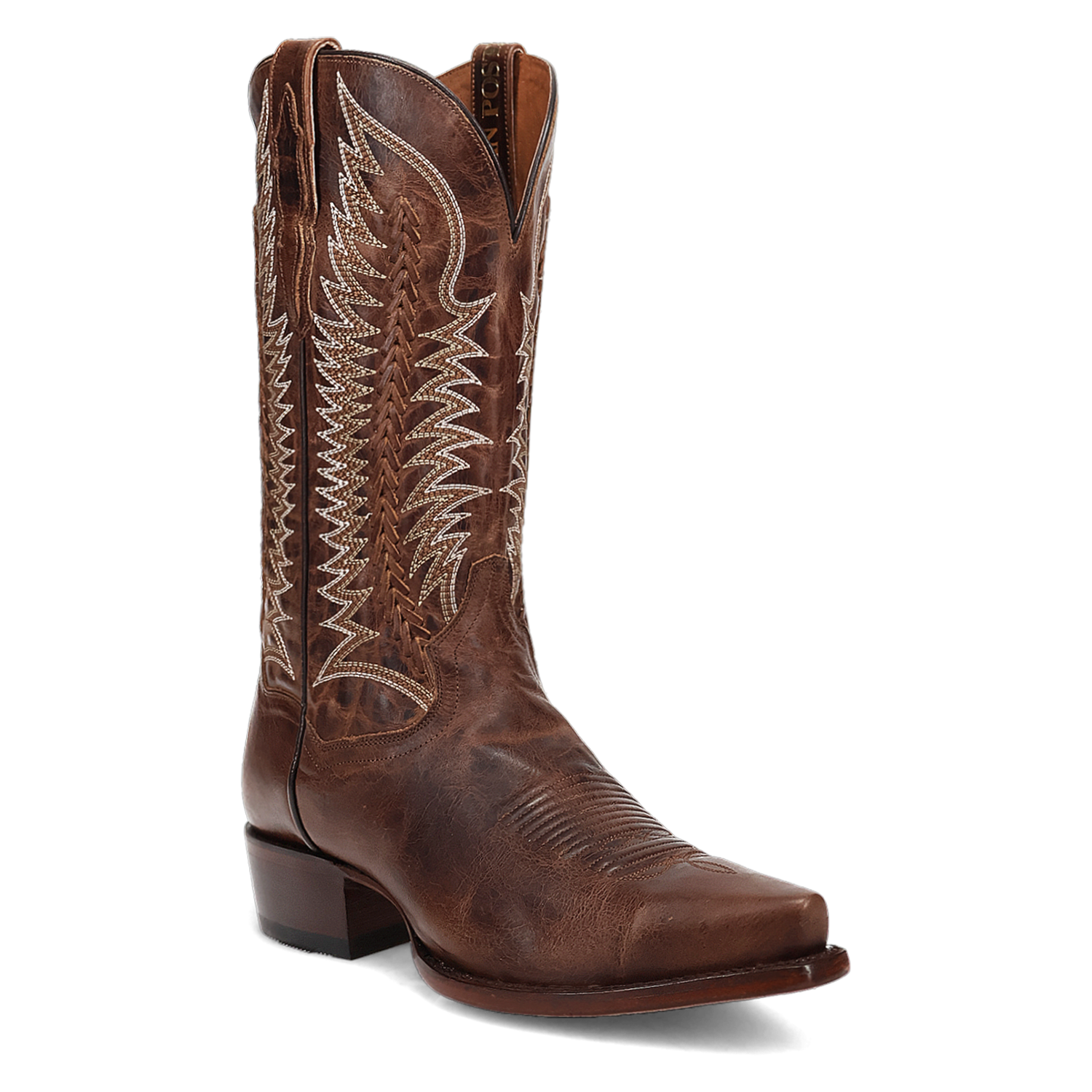Rip Leather Boot - Chocolate