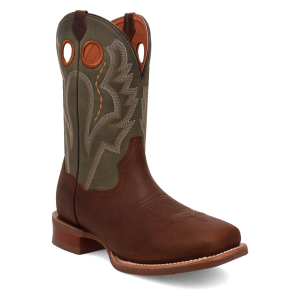 Leighton Leather Boot - Brown/Sage