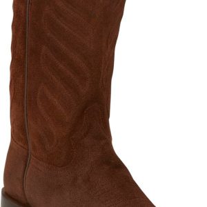 Amado 12" Suede Western Boot - Cognac