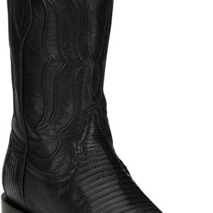 Tony Lama Kirtland Lizard Boot - Black