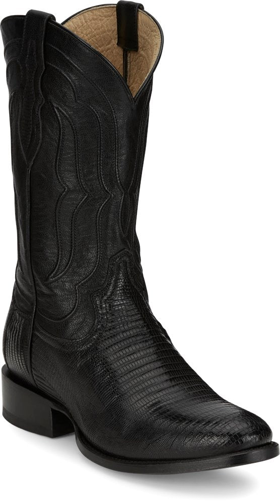 Tony Lama Kirtland Lizard Boot - Black