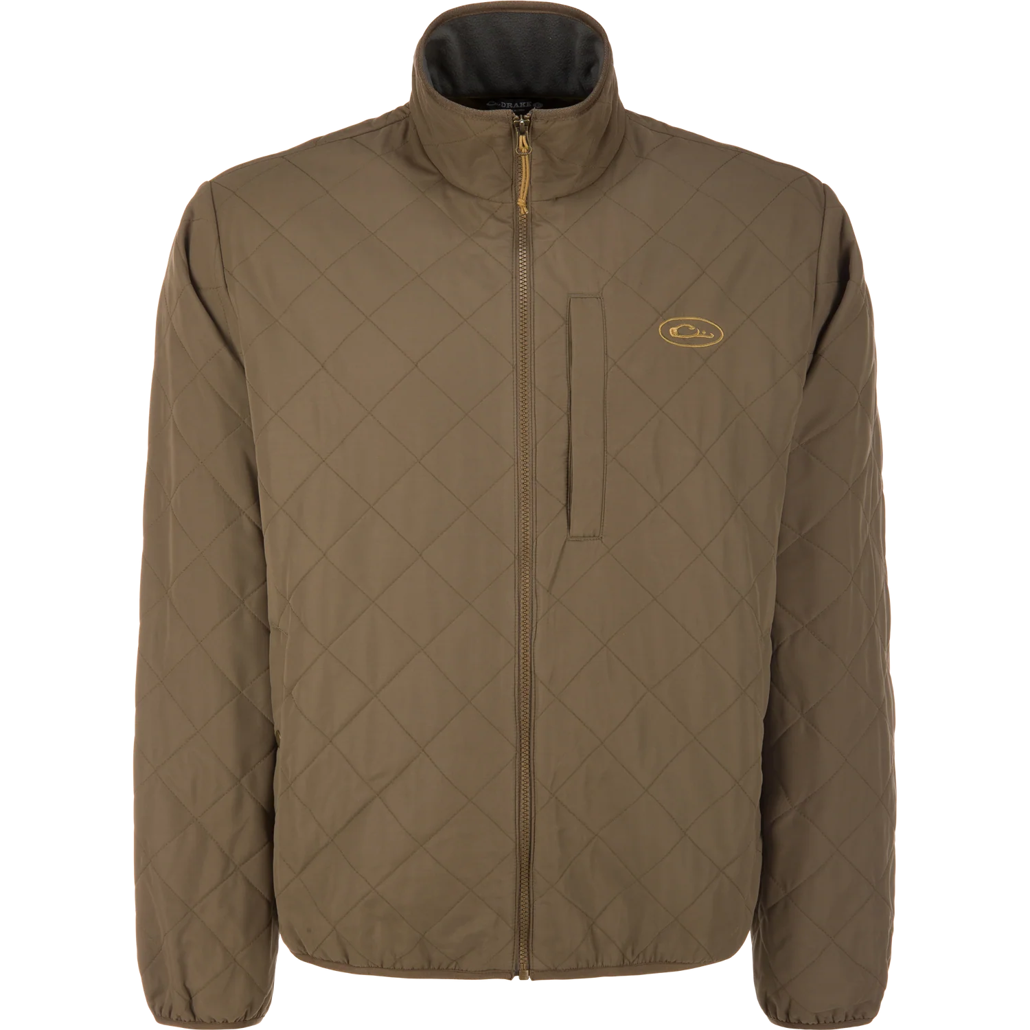 Delta Fleece-Lined Quilted Jacket - Crocodile Brown