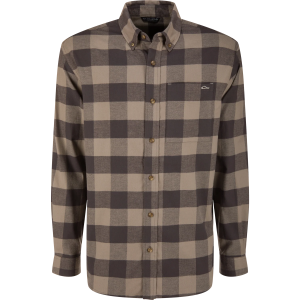 Autumn Flannel Shirt - Stone Check Plaid