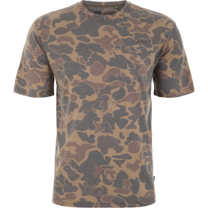 Drake Head Tri-Blend Crew Short Sleeve T-Shirt - Old School