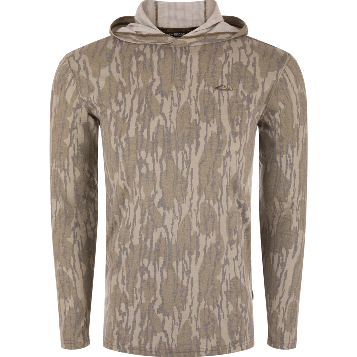 Youth Drake Tri-Blend Long Sleeve Hoodie - Original Bottomland