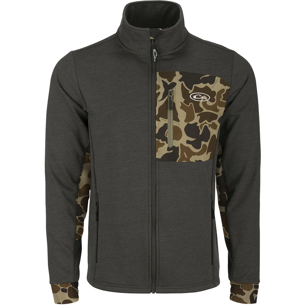 Hybrid Windproof Jacket Olive Heather Old School Green