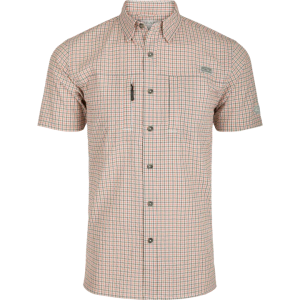 Classic Seersucker Grid Check - Peach Pearl