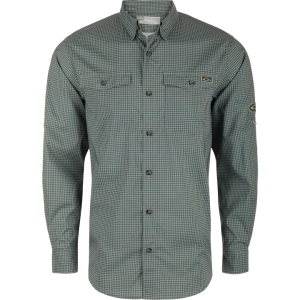 Frat Gingham Check Button Down - Dark Shadow Tonal