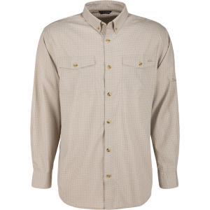 Frat Gingham Check Button Down - Khaki Gingham