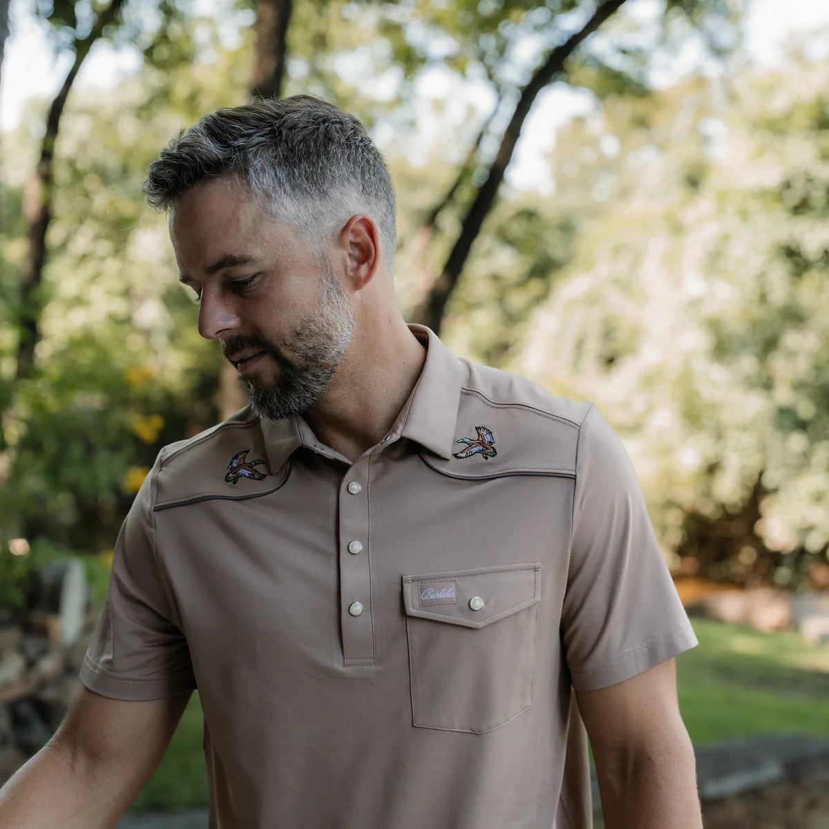 Pearl Snap Performance Polo - Mallards - Image 6