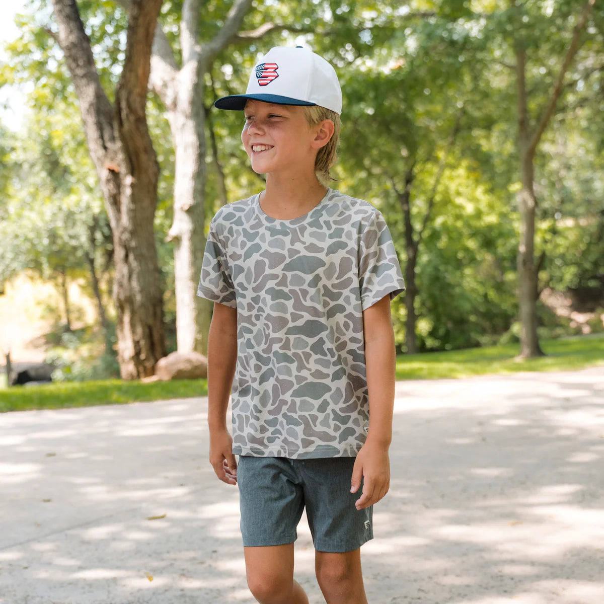 Youth Go To Tee - Classic Deer Camo - Image 5