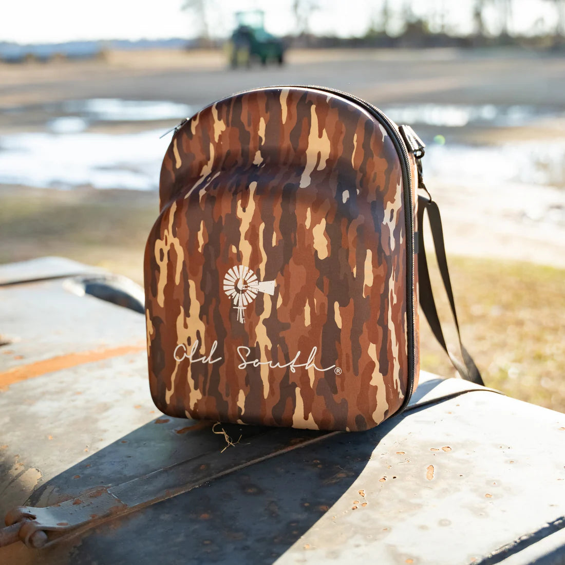 Hat Travel Case - Bark Camo