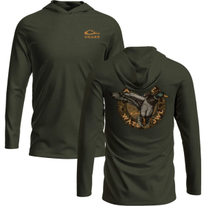 Circle Mallard Long Sleeve Graphic Hoodie T-Shirt
