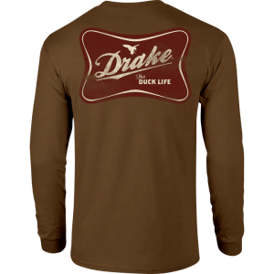 The Drake Life Long Sleeve Tee- Golden Pecan Dark Heather