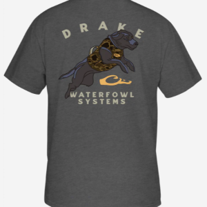 Retro Black Lab Tee- Graphite Heather