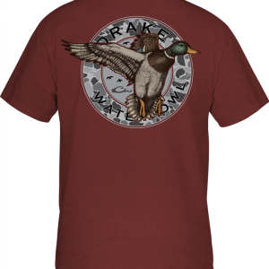 Circle Mallard T SS - Barn Red Dark Heather