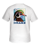 Watercolor Wood Duck Cotton T Short Sleeve- White