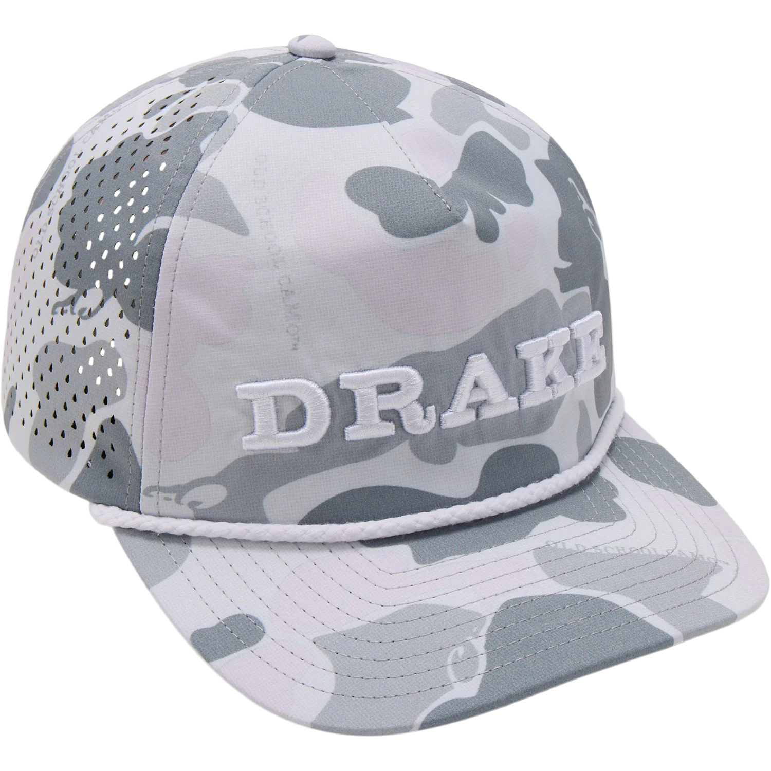Perforated Flatbill Roper Cap - Old School Monument
