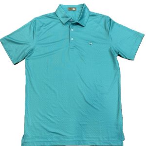 Cotton Performance Polo - Palm Blue