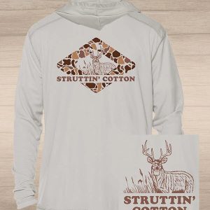 Diamond Buck Performance Hoodie - Grey