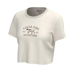 LG Spotter Arch Graphic Crop SS Tee - Ivory